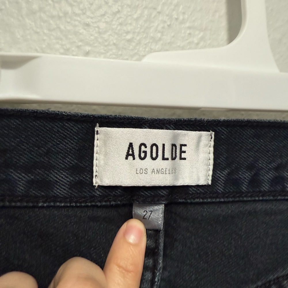 Agolde Women's Black 90s Pinch Jeans Size 27 - Picture 4 of 7